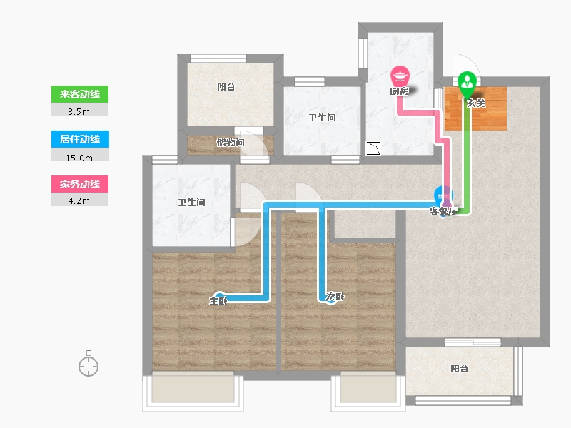 江苏省-南京市-保利荣盛合悦-78.03-户型库-动静线