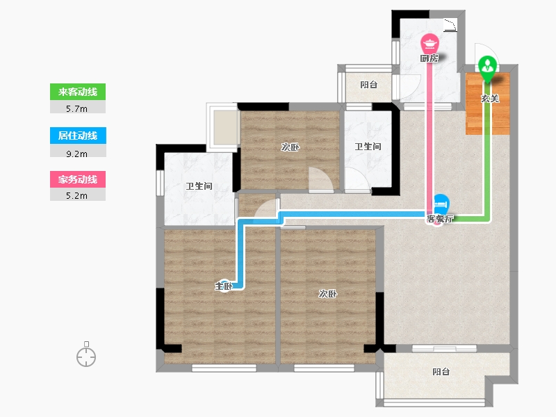 四川省-成都市-佳兆业8号-91.12-户型库-动静线