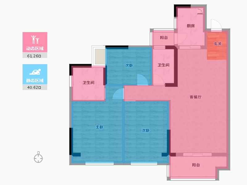 四川省-成都市-佳兆业8号-91.12-户型库-动静分区