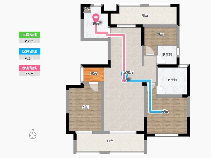 山东省-烟台市-高科荣境-98.99-户型库-动静线