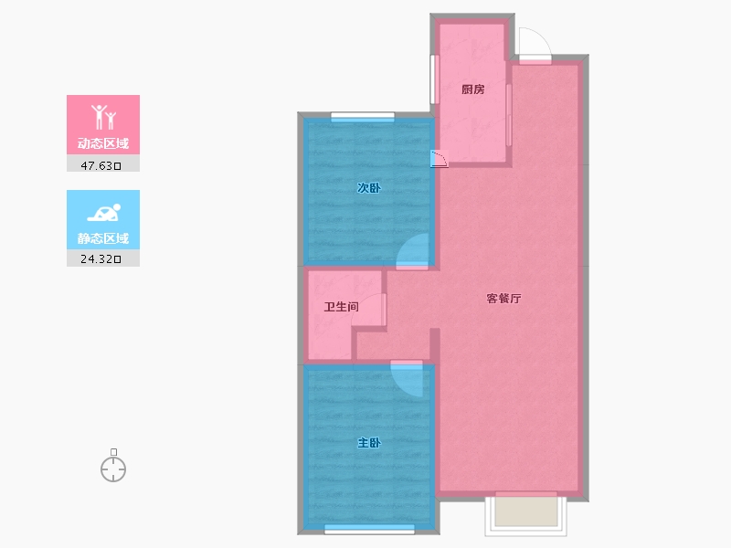 河北省-石家庄市-枫悦园-64.14-户型库-动静分区