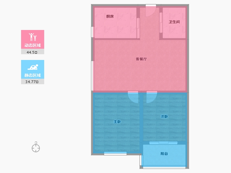 浙江省-杭州市-嘉绿景苑东园-71.50-户型库-动静分区