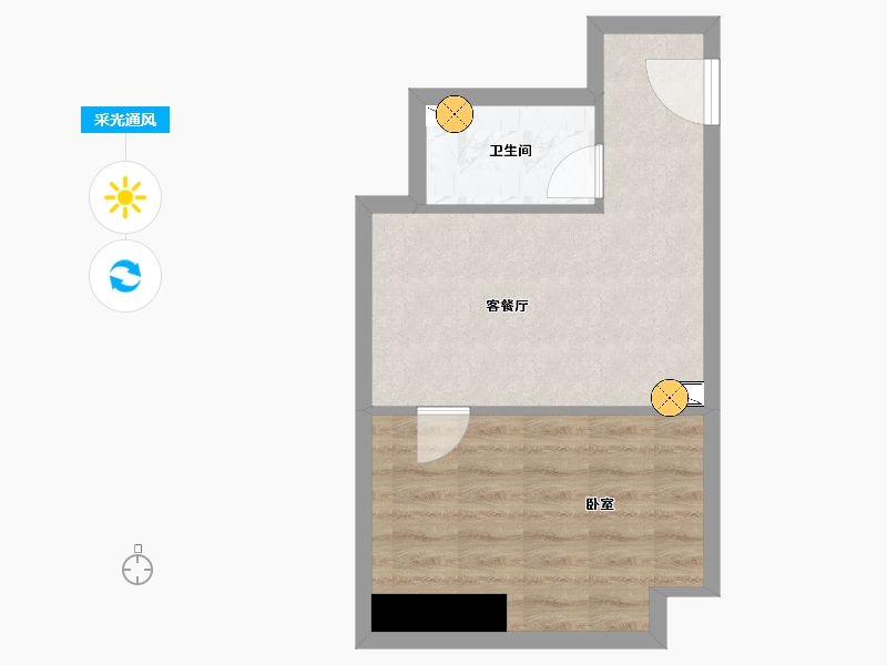 河北省-廊坊市-空港新都孔雀城-36.41-户型库-采光通风