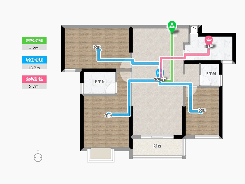 湖南省-长沙市-中建悦和城-87.18-户型库-动静线