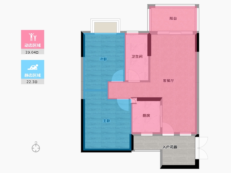 广东省-东莞市-松湖豪庭-61.45-户型库-动静分区