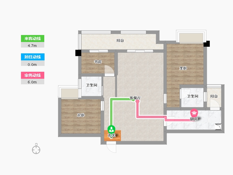 重庆-重庆市-首地江山赋浅山台-79.80-户型库-动静线