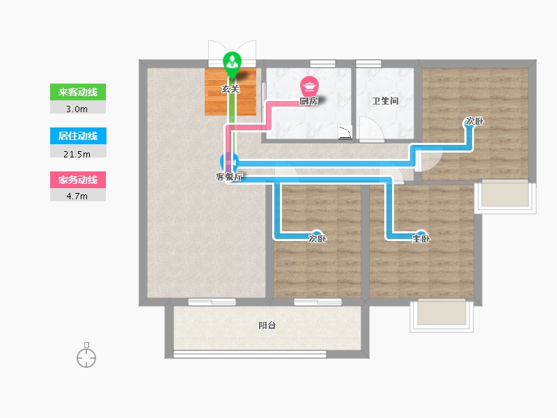 江西省-赣州市-联泰天璟-84.55-户型库-动静线