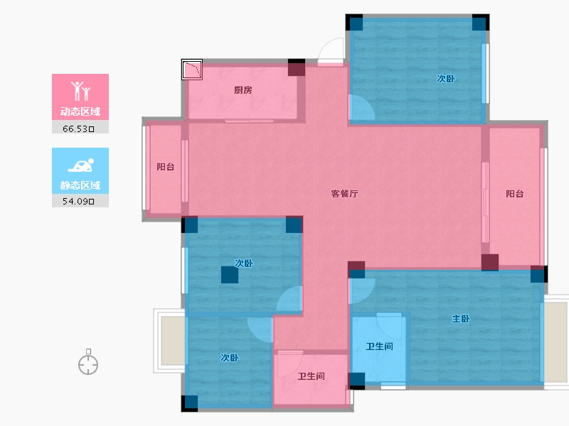 江西省-赣州市-上宾东郡-108.53-户型库-动静分区