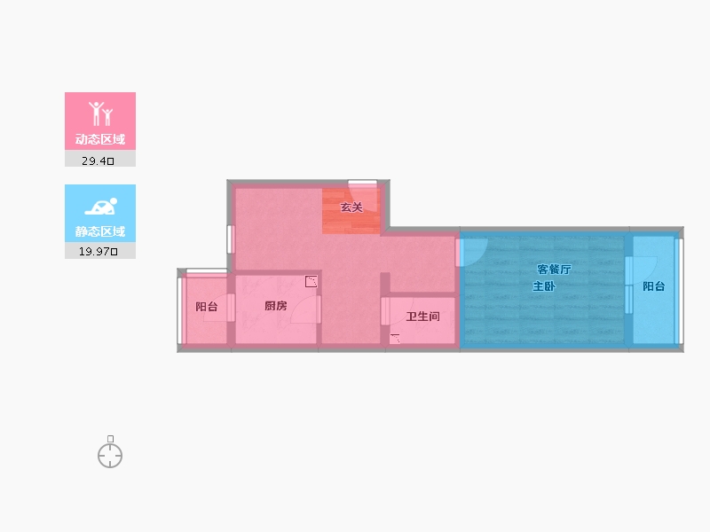 北京-北京市-吴家村10号院-42.73-户型库-动静分区