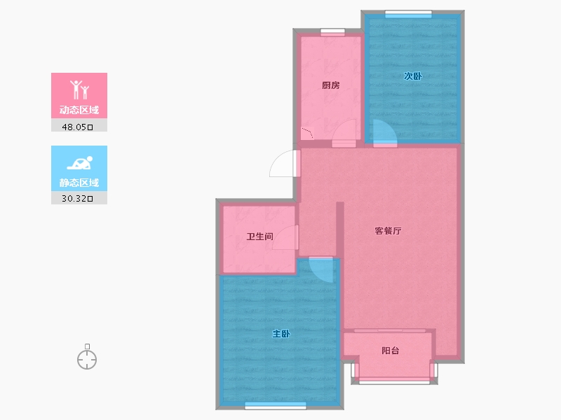 河南省-周口市-欧景国际-69.91-户型库-动静分区