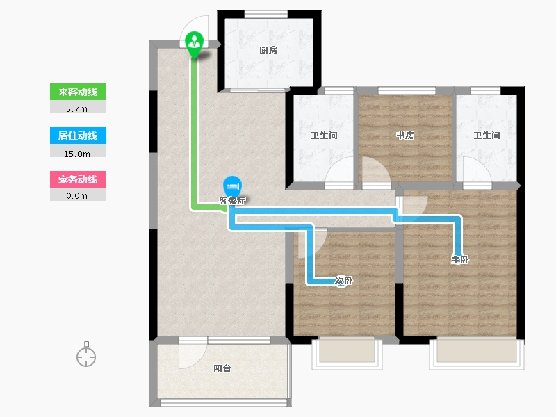 山东省-青岛市-天一仁和珑越海-103.01-户型库-动静线