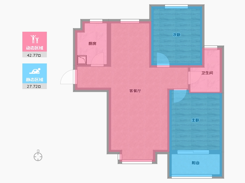 河北省-石家庄市-紫竹锦江-62.02-户型库-动静分区