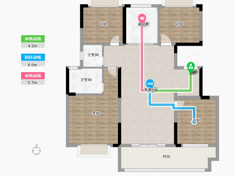 江苏省-盐城市-国投珺悦府-118.00-户型库-动静线