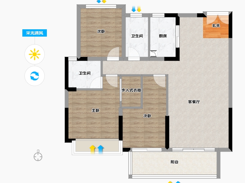 河南省-安阳市-海悦光明城-95.51-户型库-采光通风