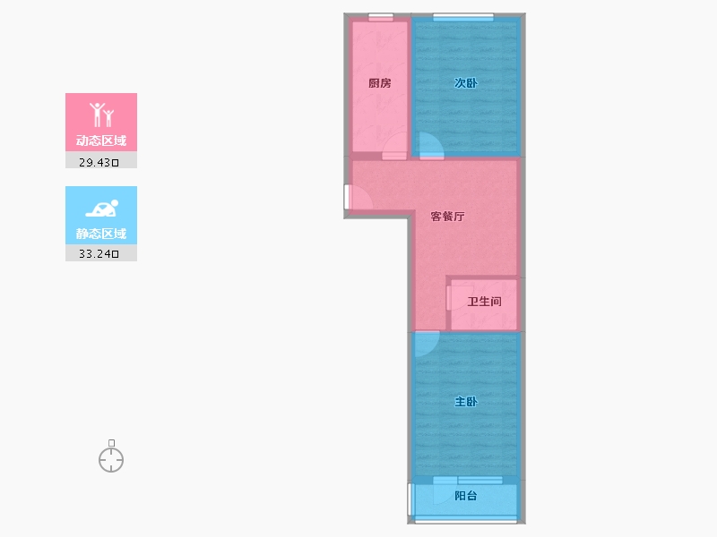 北京-北京市-永泰园-55.00-户型库-动静分区