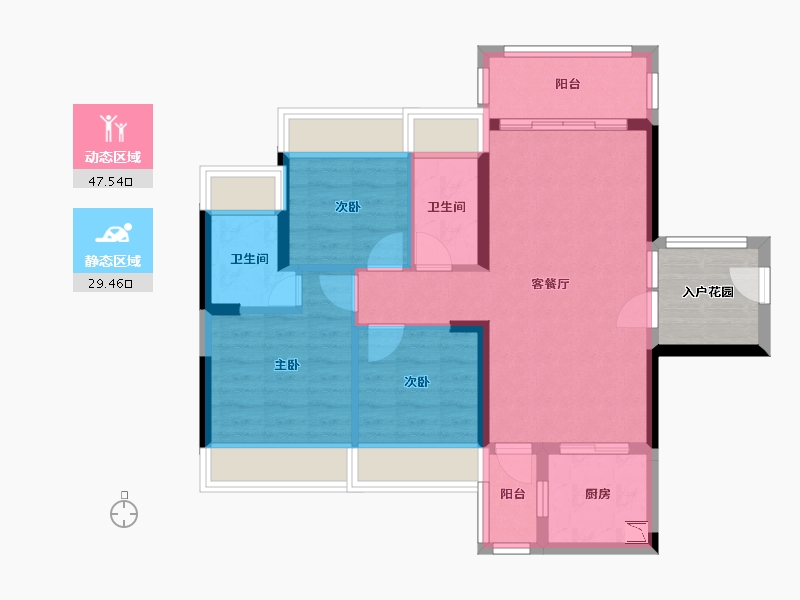 广东省-肇庆市-合富双城时代-72.96-户型库-动静分区