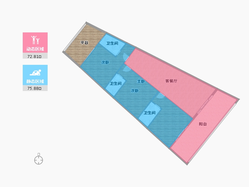 重庆-重庆市-新建-150.95-户型库-动静分区