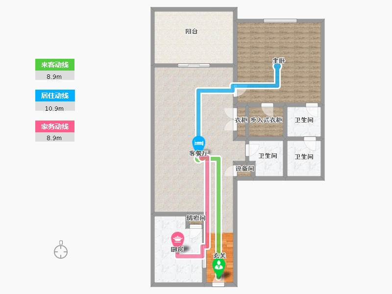 Florida-Broward-Cross Keys Apartments-138.87-户型库-动静线