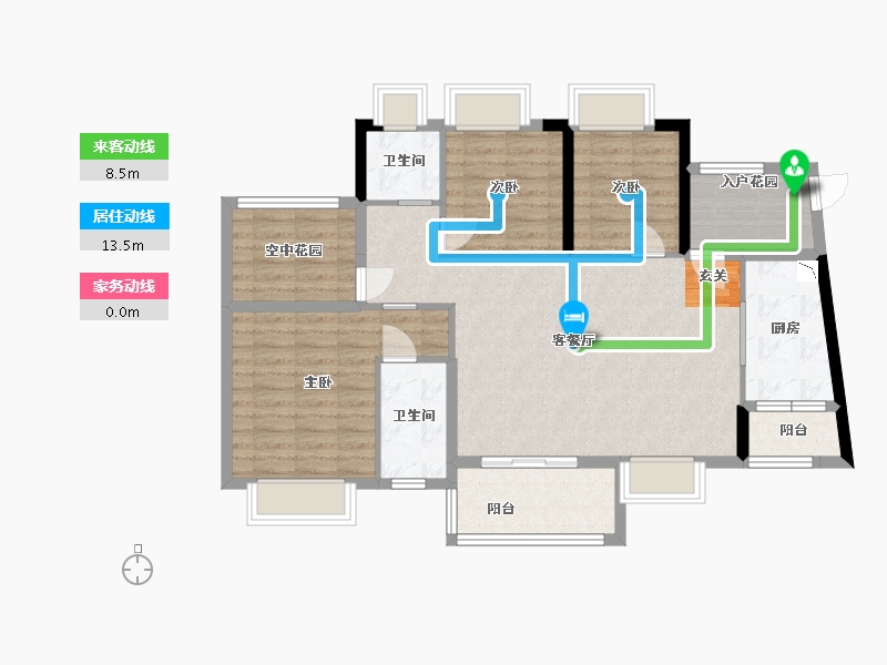 广东省-江门市-方圆・云山诗意（新会）-97.61-户型库-动静线