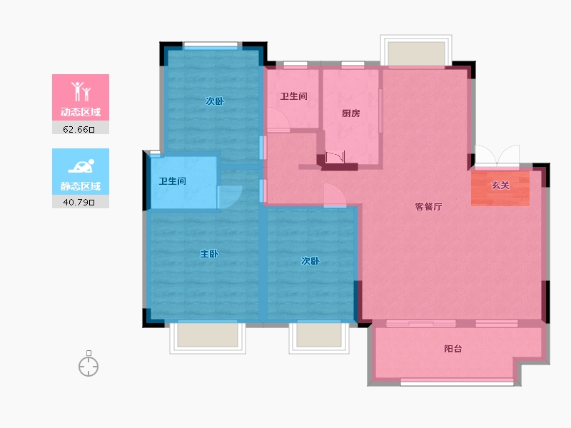 江西省-九江市-赣电荣府-92.80-户型库-动静分区