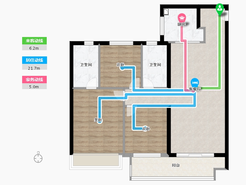 江苏省-南京市-保利观棠和府-84.80-户型库-动静线