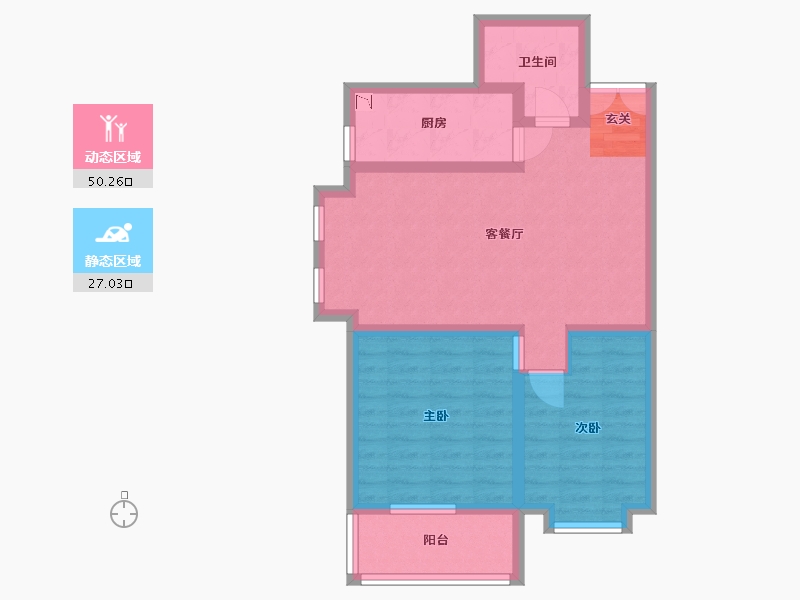 河北省-廊坊市-卓立金领域-68.27-户型库-动静分区