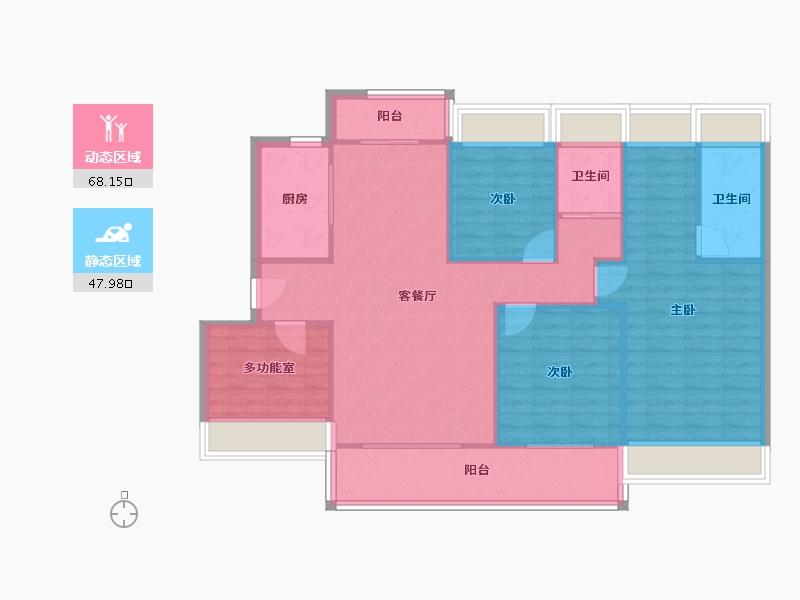 广东省-广州市-科慧花园-106.35-户型库-动静分区