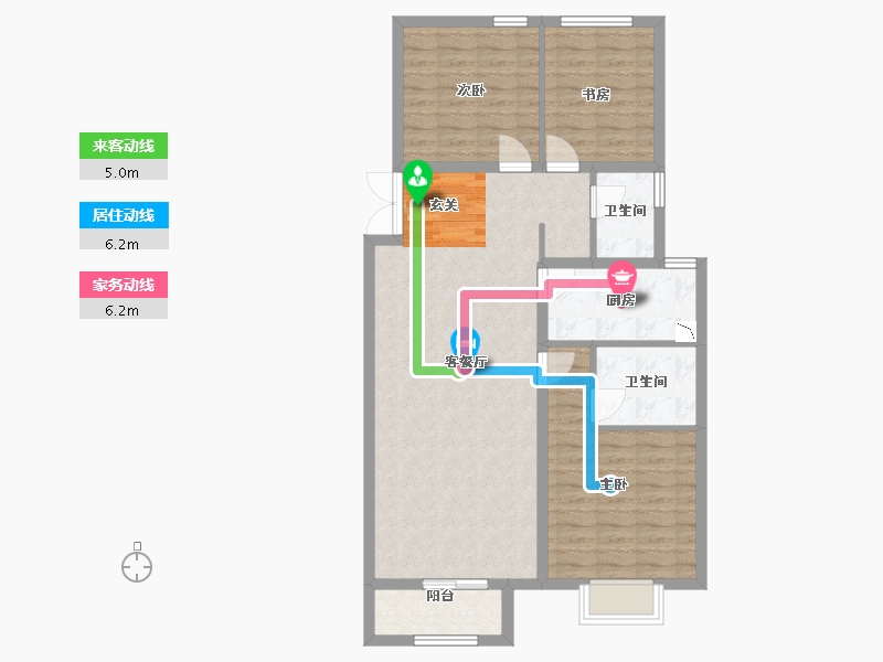 河北省-廊坊市-康城瑞府-92.08-户型库-动静线