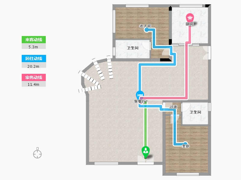 江西省-赣州市-永丰安置点-141.06-户型库-动静线