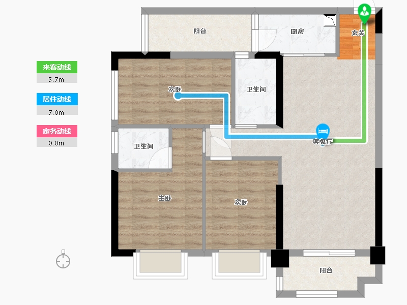 广西壮族自治区-南宁市-鑫邦华府-77.96-户型库-动静线