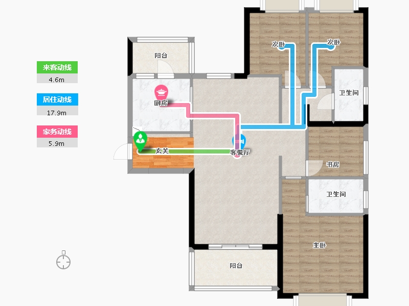 广西壮族自治区-南宁市-南宁恒大悦龙台-111.20-户型库-动静线