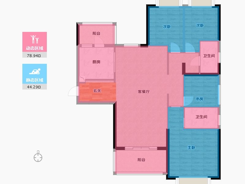 广西壮族自治区-南宁市-南宁恒大悦龙台-111.20-户型库-动静分区