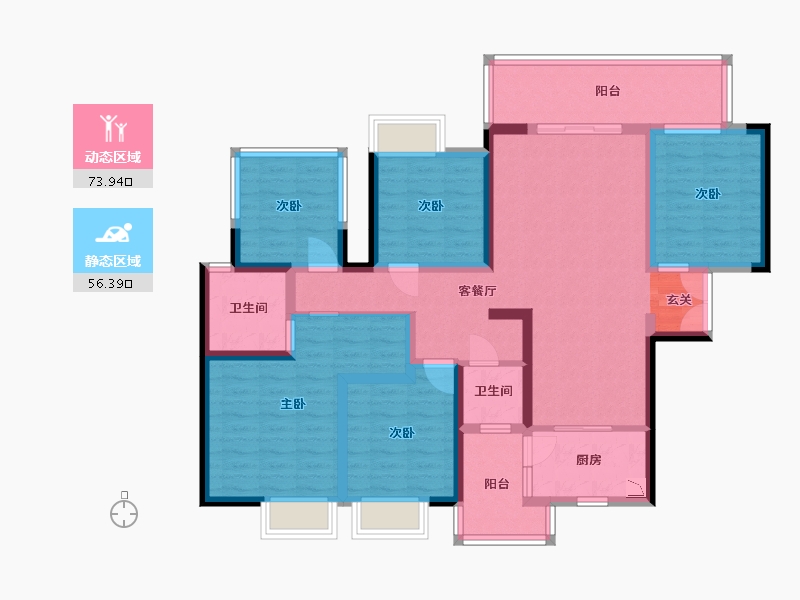 广西壮族自治区-南宁市-路桥壮美山湖-114.50-户型库-动静分区