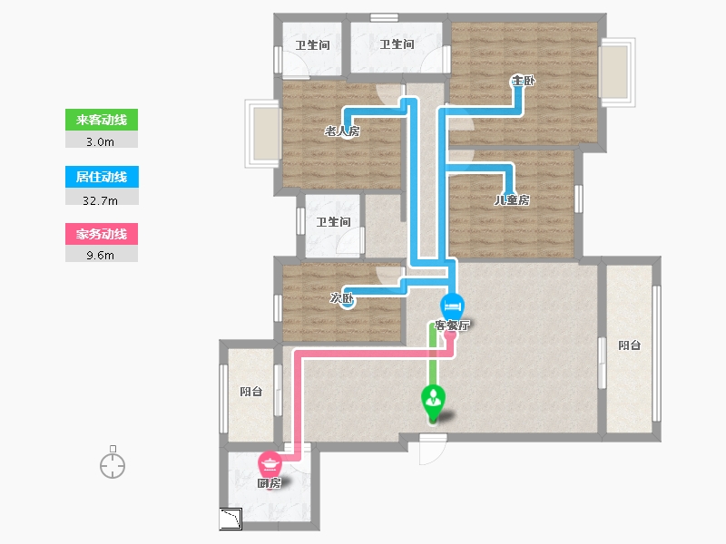 福建省-泉州市-桃源天骄-117.73-户型库-动静线