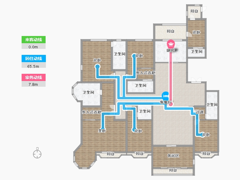 山东省-青岛市-青岛星河湾-343.22-户型库-动静线