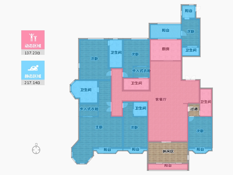 山东省-青岛市-青岛星河湾-343.22-户型库-动静分区