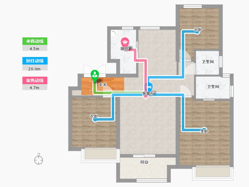 山东省-青岛市-鲁商学府-93.60-户型库-动静线