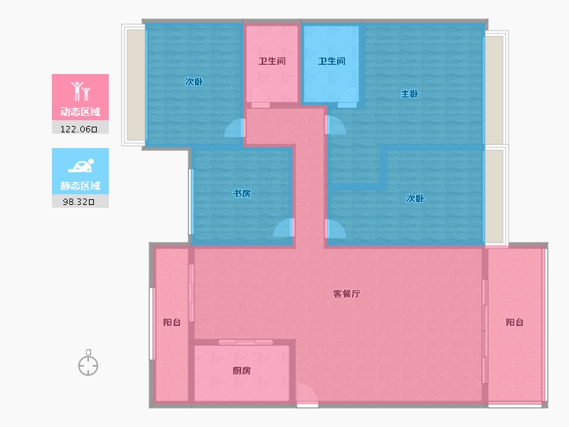 广东省-韶关市-韶关碧桂园-200.00-户型库-动静分区