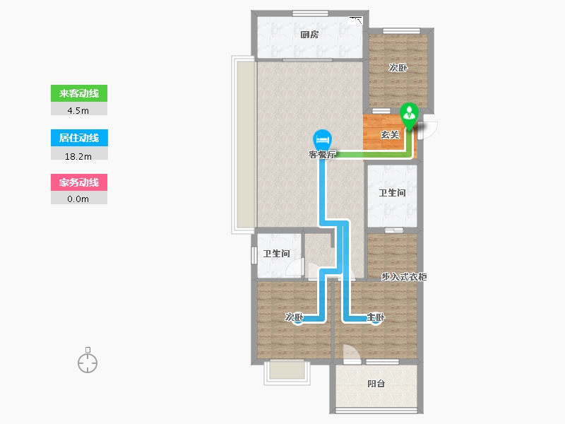 山东省-威海市-蓝光雍锦湾-97.60-户型库-动静线