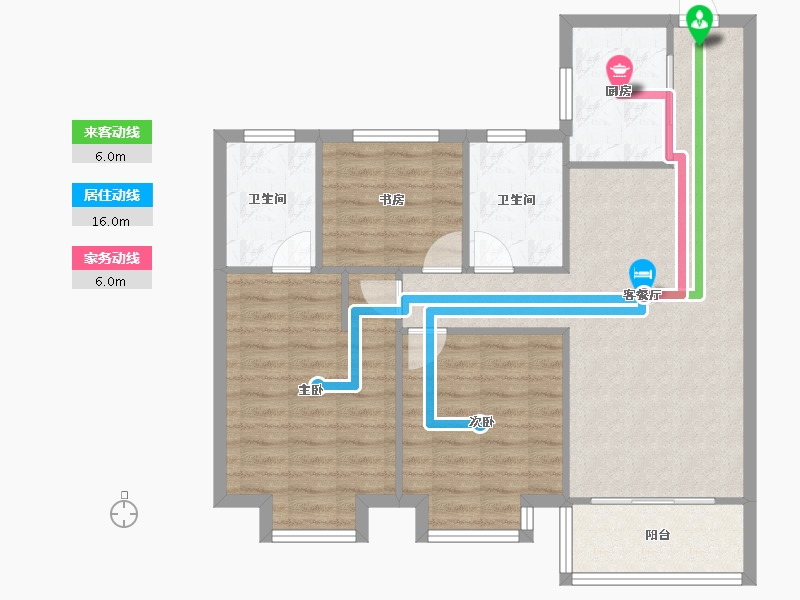 江苏省-无锡市-无锡绿地天空树-86.01-户型库-动静线