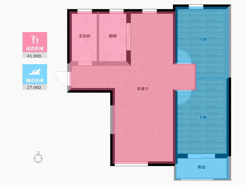 河北省-廊坊市-东方丽城-61.47-户型库-动静分区