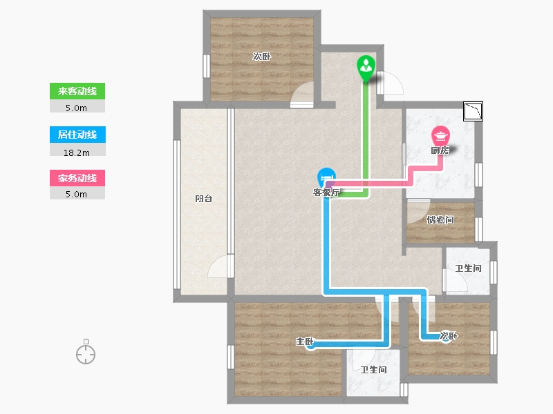 辽宁省-沈阳市-融创城-98.00-户型库-动静线