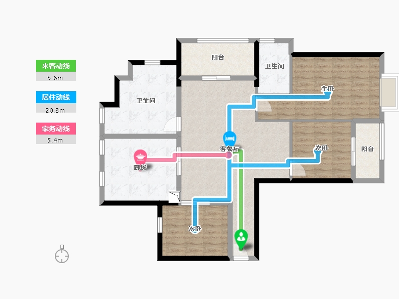 福建省-福州市-群升江山城-109.96-户型库-动静线