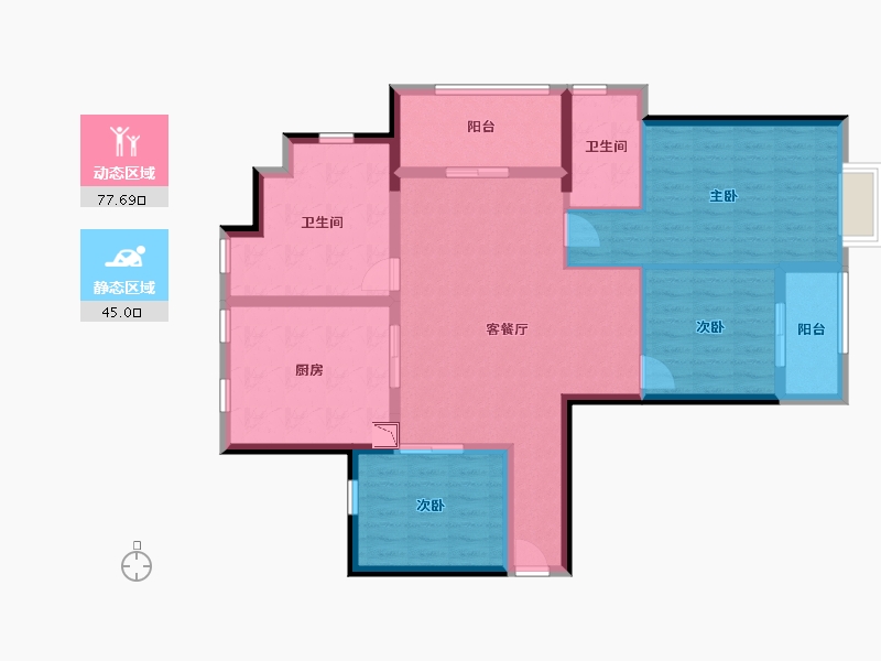 福建省-福州市-群升江山城-109.96-户型库-动静分区