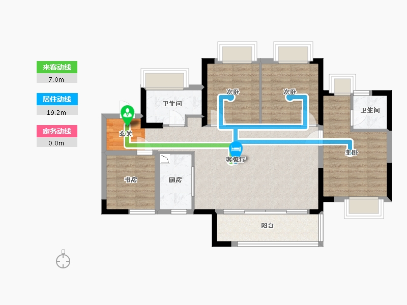 广东省-佛山市-保利同济府-89.60-户型库-动静线