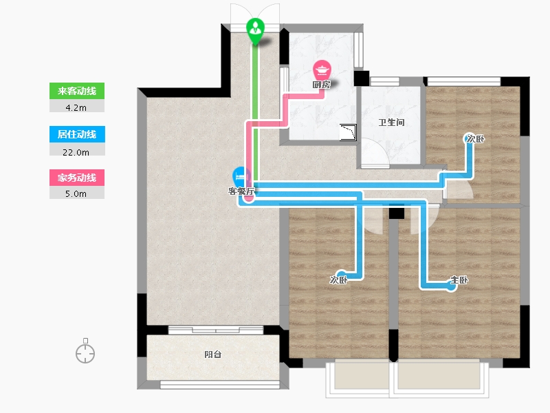 浙江省-绍兴市-阿里山庄-78.94-户型库-动静线