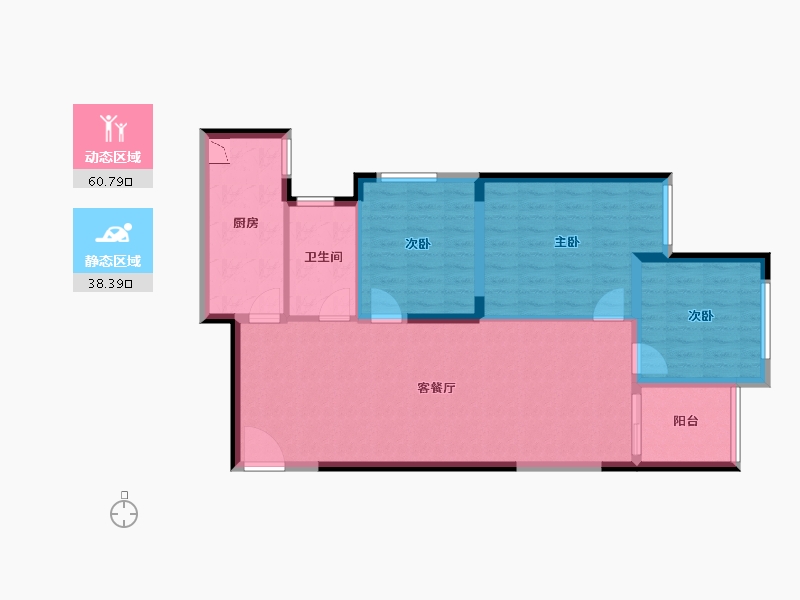 河南省-郑州市-升龙御玺-89.42-户型库-动静分区