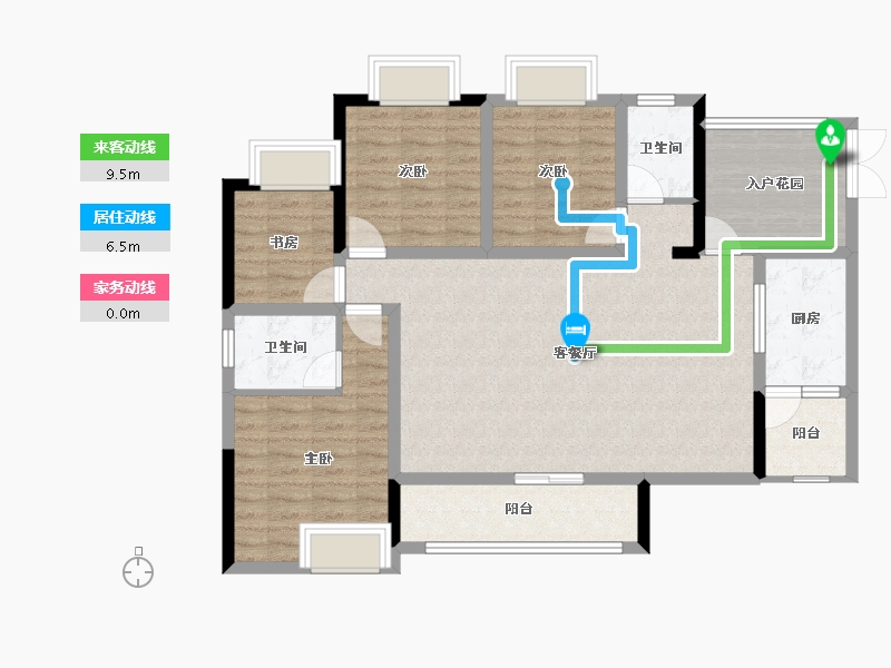 贵州省-铜仁市-江源山水-106.15-户型库-动静线