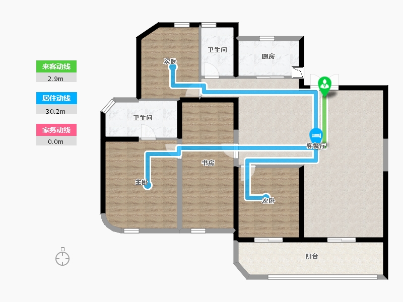 福建省-厦门市-金都海尚国际-145.26-户型库-动静线