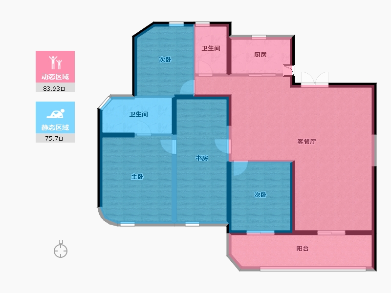 福建省-厦门市-金都海尚国际-145.26-户型库-动静分区